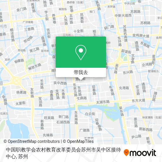 中国职教学会农村教育改革委员会苏州市吴中区接待中心地图