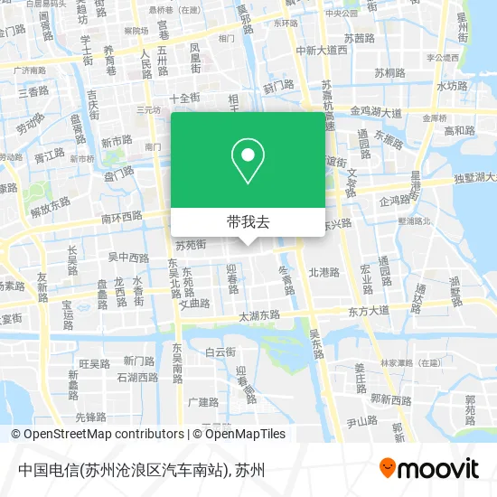 中国电信(苏州沧浪区汽车南站)地图