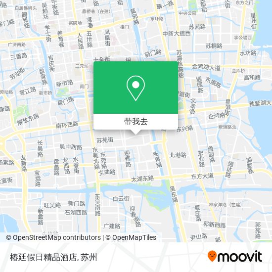 椿廷假日精品酒店地图