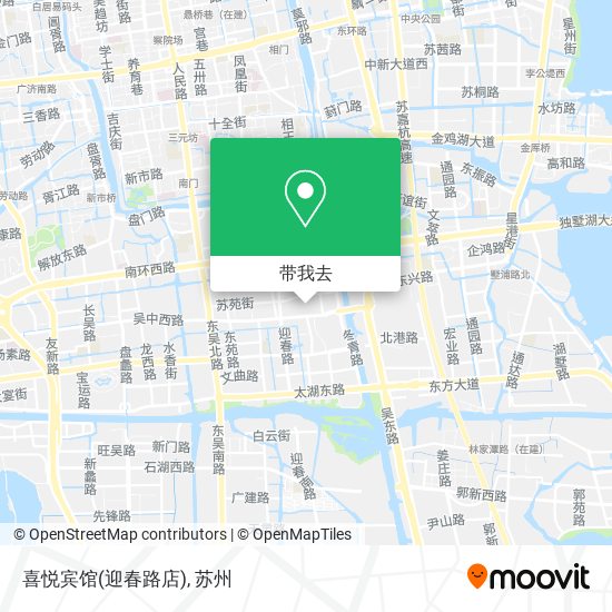 喜悦宾馆(迎春路店)地图