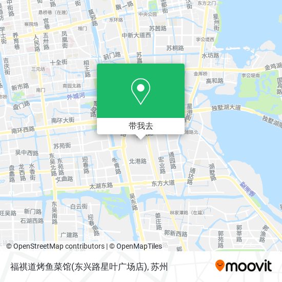 福祺道烤鱼菜馆(东兴路星叶广场店)地图