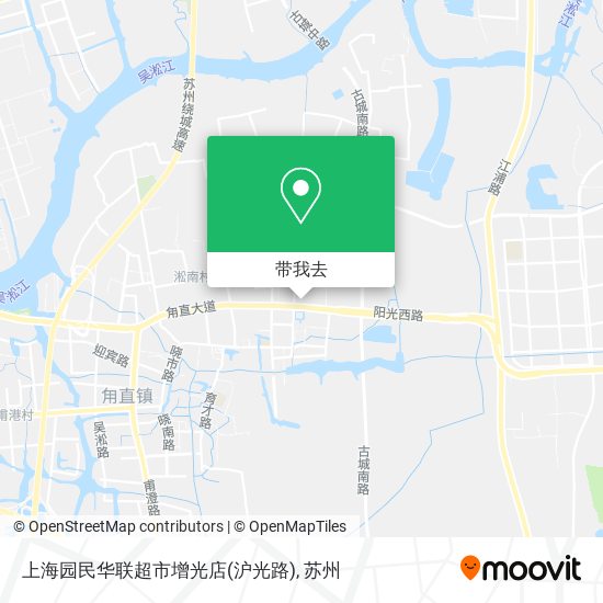 上海园民华联超市增光店(沪光路)地图