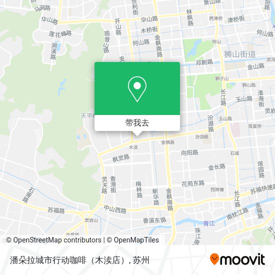 潘朵拉城市行动咖啡（木渎店）地图