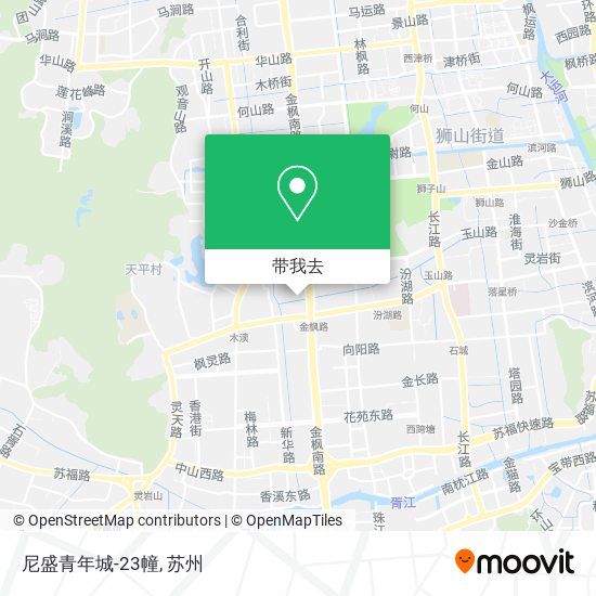 尼盛青年城-23幢地图