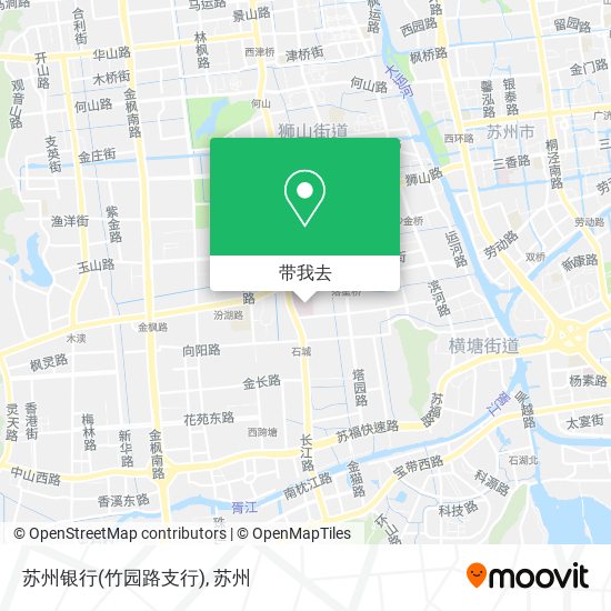 苏州银行(竹园路支行)地图