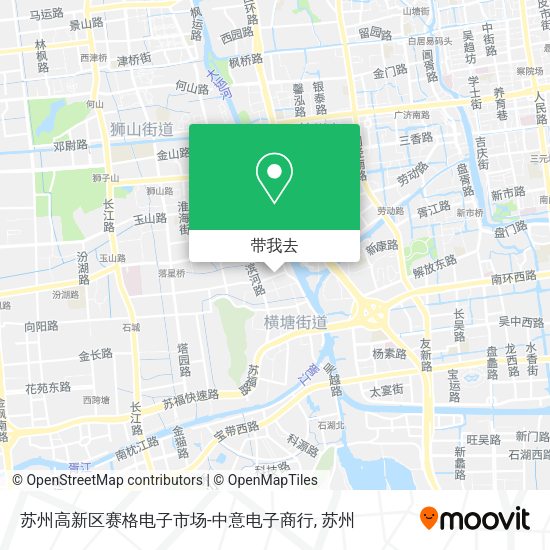 苏州高新区赛格电子市场-中意电子商行地图