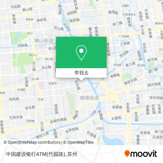 中国建设银行ATM(竹园路)地图