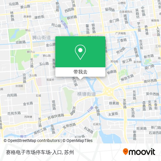 赛格电子市场停车场-入口地图