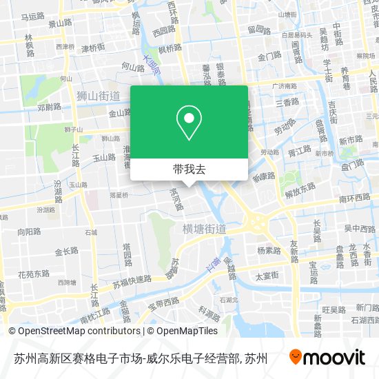 苏州高新区赛格电子市场-威尔乐电子经营部地图