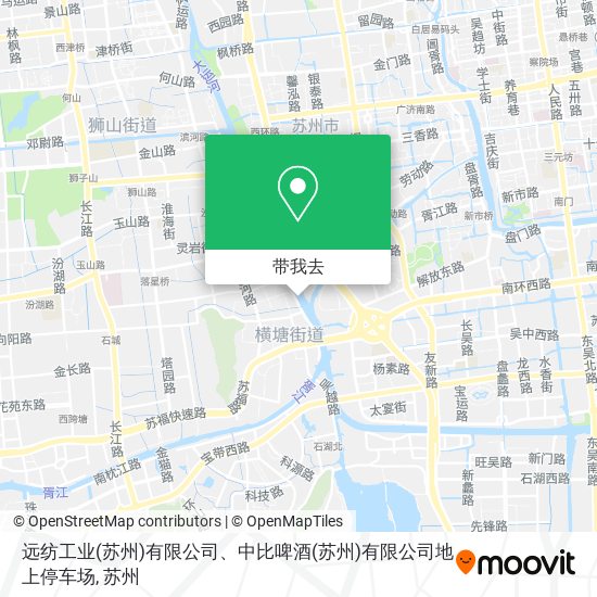 远纺工业(苏州)有限公司、中比啤酒(苏州)有限公司地上停车场地图