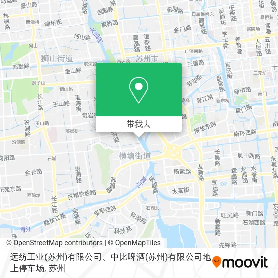 远纺工业(苏州)有限公司、中比啤酒(苏州)有限公司地上停车场地图