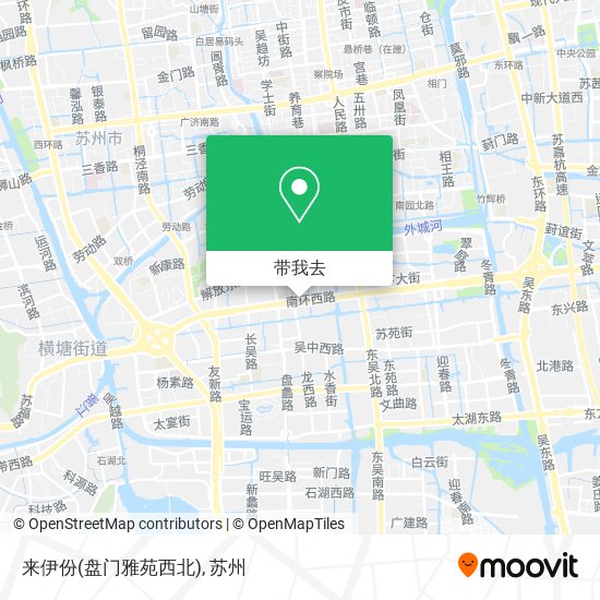 来伊份(盘门雅苑西北)地图