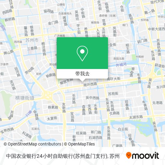 中国农业银行24小时自助银行(苏州盘门支行)地图