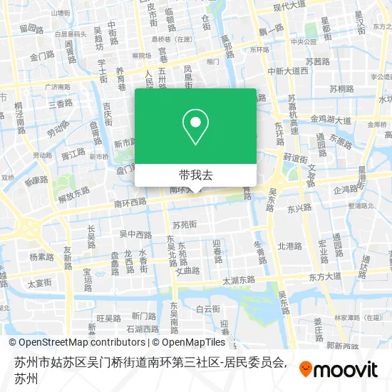 苏州市姑苏区吴门桥街道南环第三社区-居民委员会地图
