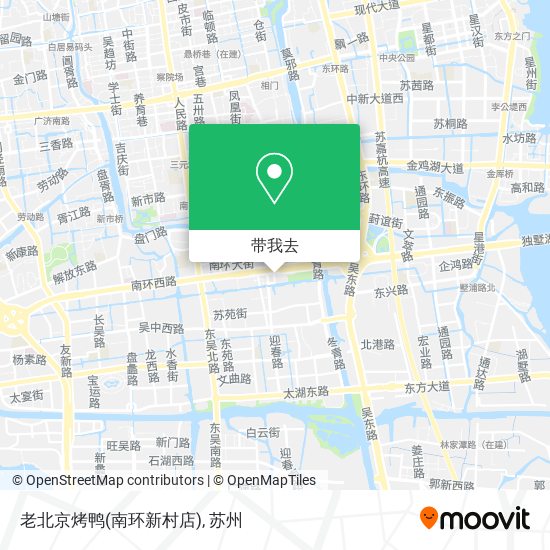 老北京烤鸭(南环新村店)地图