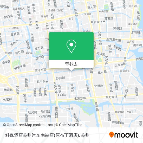 科逸酒店苏州汽车南站店(原布丁酒店)地图