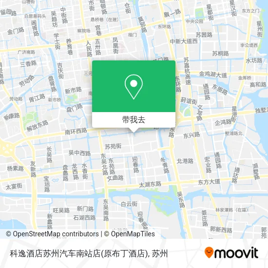 科逸酒店苏州汽车南站店(原布丁酒店)地图