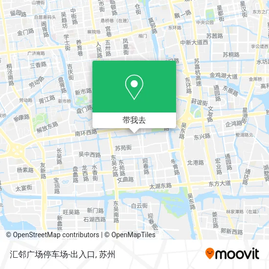 汇邻广场停车场-出入口地图
