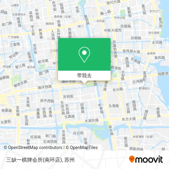三缺一棋牌会所(南环店)地图