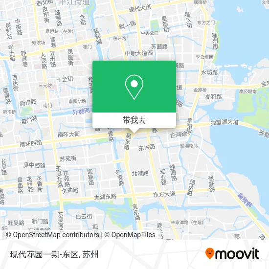 现代花园一期-东区地图