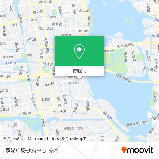 双湖广场-接待中心地图