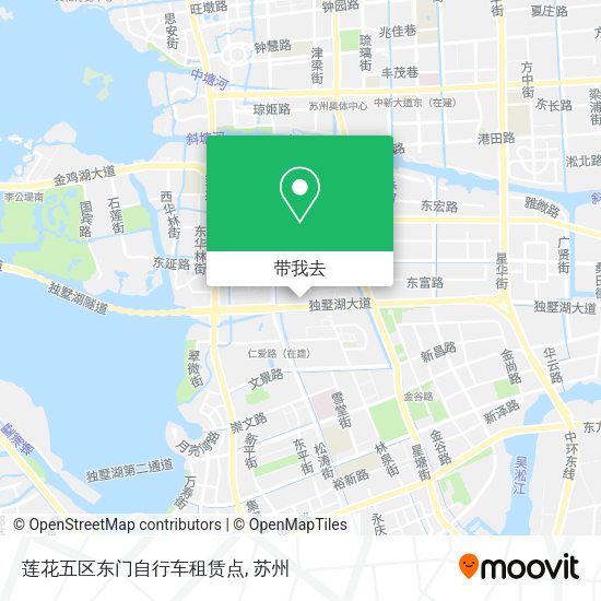莲花五区东门自行车租赁点地图