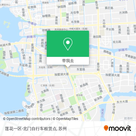莲花一区-北门自行车租赁点地图