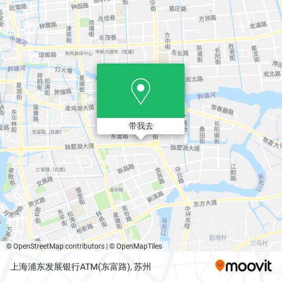 上海浦东发展银行ATM(东富路)地图