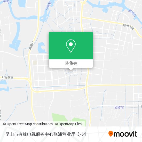 昆山市有线电视服务中心张浦营业厅地图