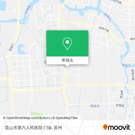 昆山市第六人民医院-门诊地图