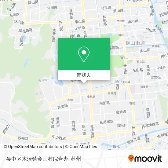 吴中区木渎镇金山村综合办地图