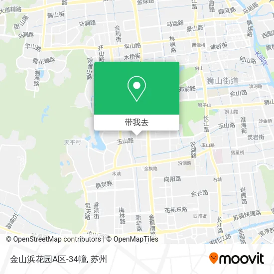 金山浜花园A区-34幢地图