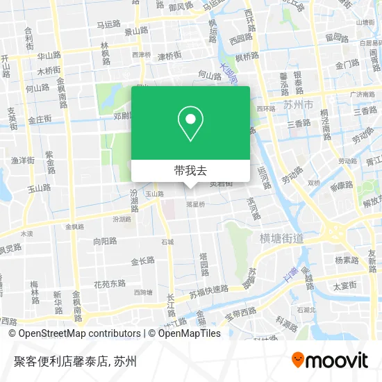 聚客便利店馨泰店地图