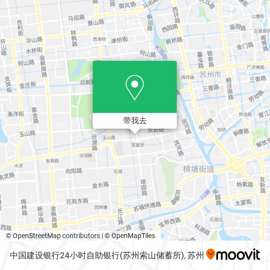 中国建设银行24小时自助银行(苏州索山储蓄所)地图
