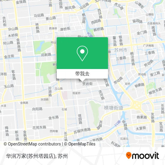 华润万家(苏州塔园店)地图