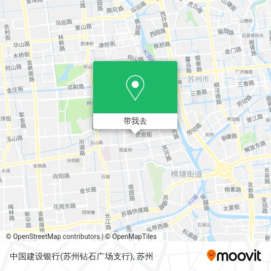 中国建设银行(苏州钻石广场支行)地图