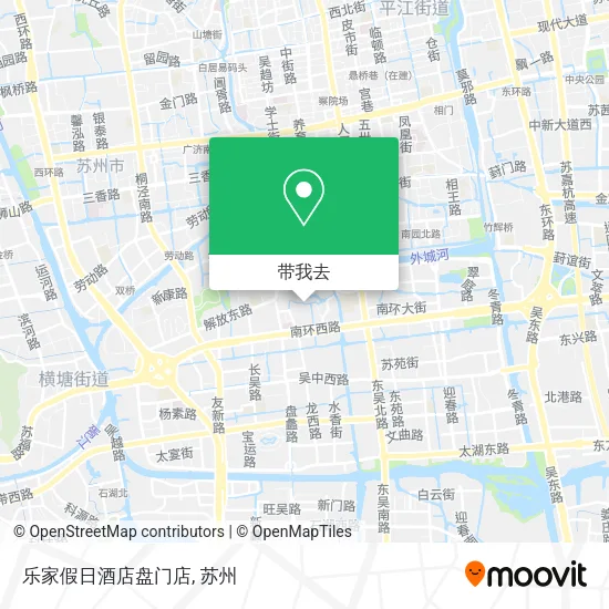 乐家假日酒店盘门店地图