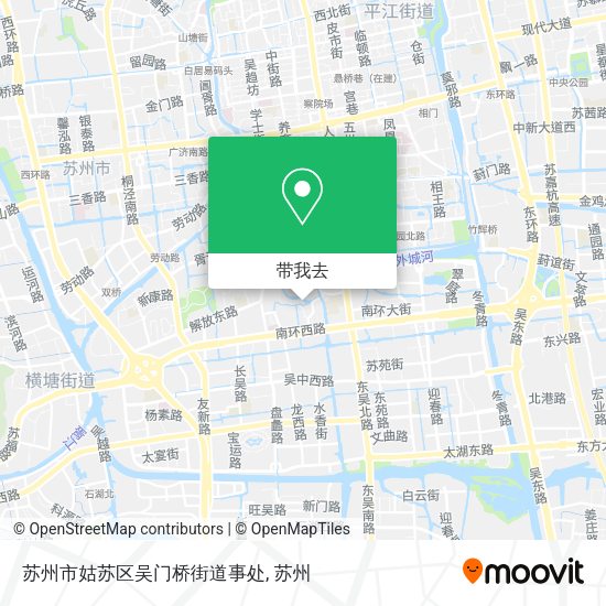苏州市姑苏区吴门桥街道事处地图
