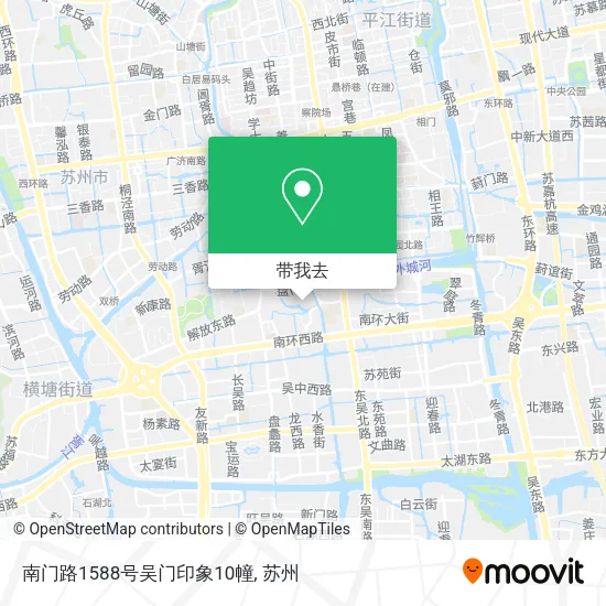 南门路1588号吴门印象10幢地图