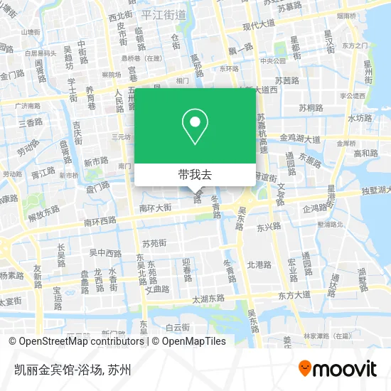 凯丽金宾馆-浴场地图