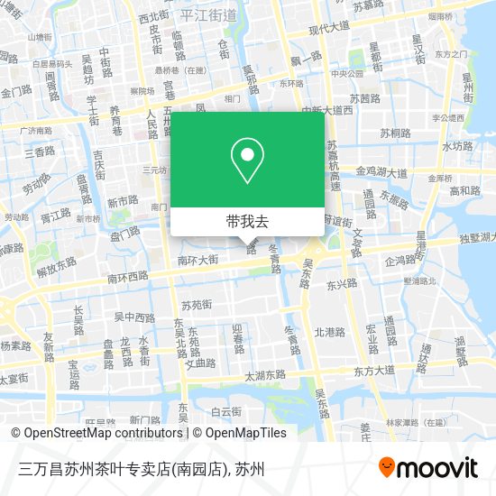 三万昌苏州茶叶专卖店(南园店)地图