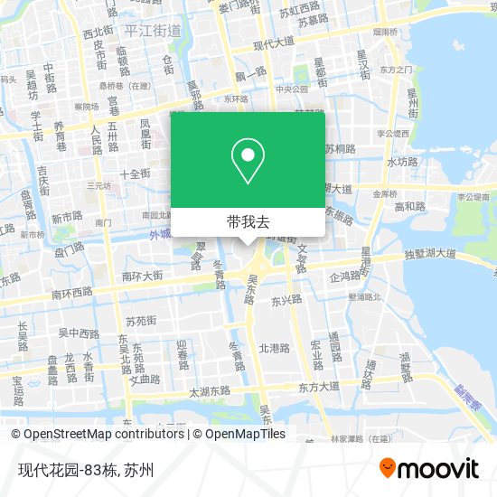 现代花园-83栋地图