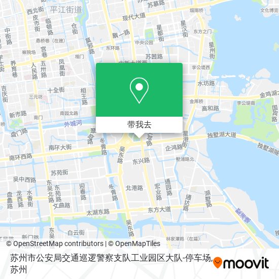 苏州市公安局交通巡逻警察支队工业园区大队-停车场地图