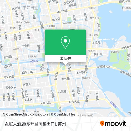 友谊大酒店(东环路高架出口)地图