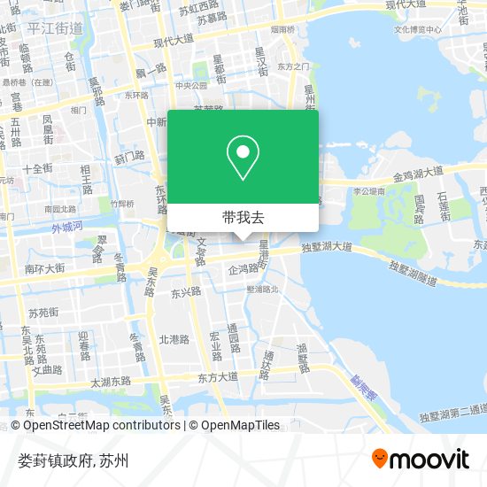 娄葑镇政府地图