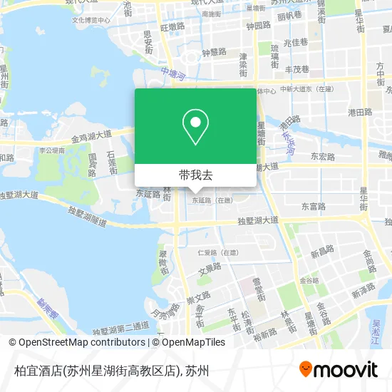 柏宜酒店(苏州星湖街高教区店)地图