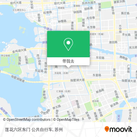 莲花六区东门 公共自行车地图