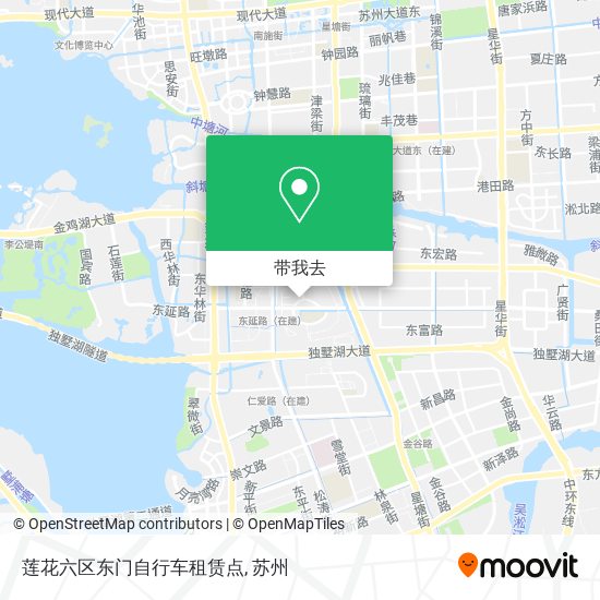 莲花六区东门自行车租赁点地图
