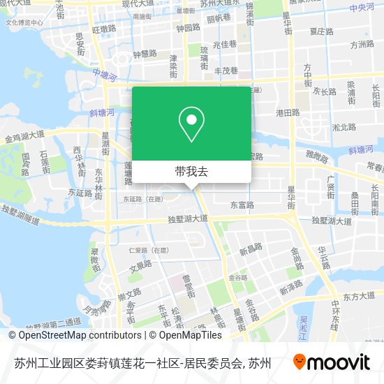 苏州工业园区娄葑镇莲花一社区-居民委员会地图