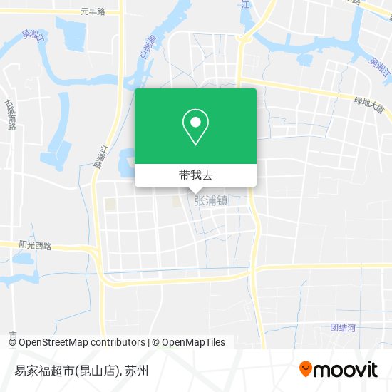 易家福超市(昆山店)地图